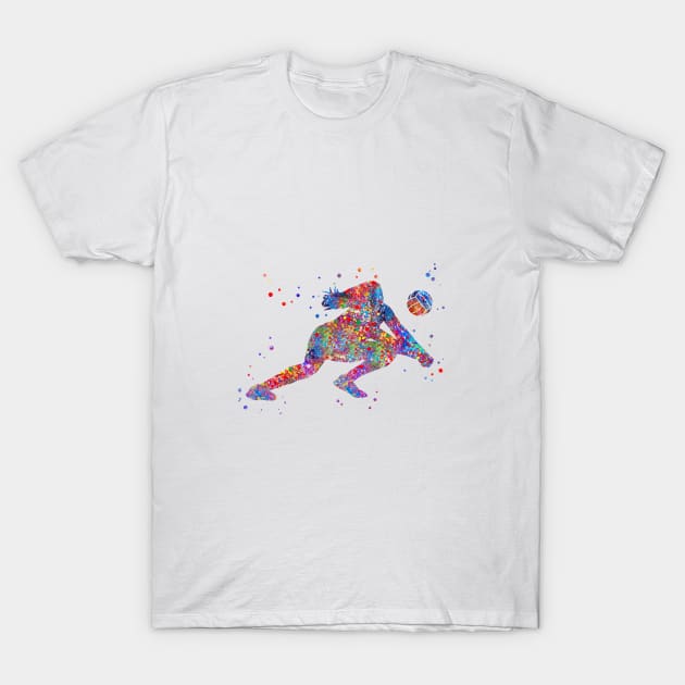 Volleyball girl T-Shirt by RosaliArt